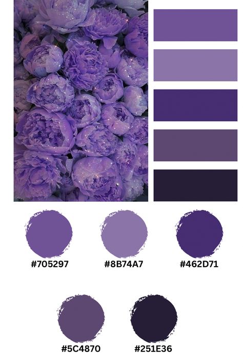 Purple Hex Code Palette, Black And Purple Color Palette, Purple Color Palette Hex Codes, Hex Fanart, Purple Roses Aesthetic, Purple Hex Codes, Color Schemes With Hex Codes, Colors Hex Codes, Hex Code Color Palette