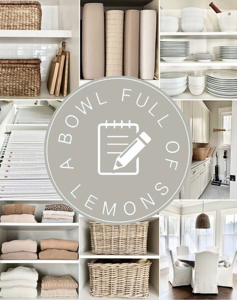 A Bowl Full Of Lemons Organizing, A Bowl Full Of Lemons, Bowl Full Of Lemons, Organizing Challenges, Clearing Clutter, Organization Inspiration, Home Management, Free Space, Instagram Worthy