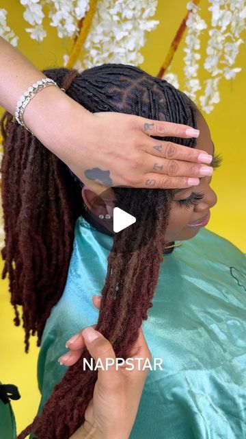 Annette Roche on Instagram: "Super pretty petal Mohawk ✨🌸 book Appointment now www.NappStar.com #locs #locstylesforwomen" Female Loc Updo Styles, Loc Styles For Wedding Classy, Wedding Dreads Hairstyles Locs, Loc Style Long Hair, Style Dreadlocks For Women Black, Quick Dread Styles For Women, Loc Petal Bun Styles, How To Style Locs Hairstyles, Long Dreadlocks Styles For Women Black