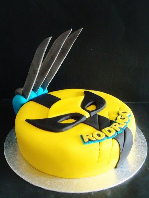 Wolverine Wolverine Cake, Marvel Cakes, Deadpool Cake, Men Cakes, Superman Cakes, Marvel Party, Paw Patrol Cake, Bday Party Theme, Spiderman Party