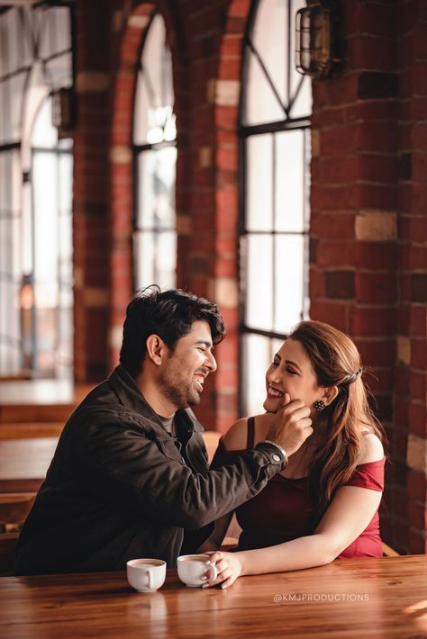 #kmjproductions #coupleshoot #prewedding #couplegoals #preshoot #moodytones #portraitphotography #portraitphoto Cafe Couple Photoshoot, Prewedding Cafe, Restaurant Couple, Cafe Shoot, Cafe Poses, Coffee Photoshoot, Prewedding Ideas, Cafe Pictures, Prewedding Photoshoot