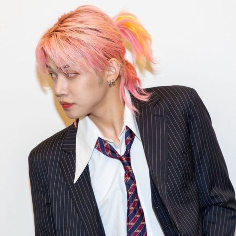 Hxh Characters, Choi Daniel, Choi Yeonjun, Orange Hair, Celebrity Art, Kpop Idols, Famous Celebrities, Ponytail Hairstyles, The Dream