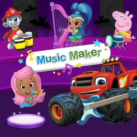 Nick Jr. Music Maker (Halloween 2017) Curious George Games, Nick Jr Games, Nick Jr Coloring Pages, Nickelodeon Universe, Dora Coloring, Book Games, Puppy Pals, Right In The Childhood, Food Truck Festival