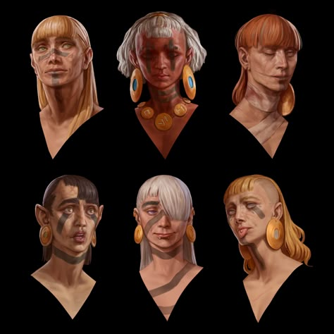 ArtStation - Portrait Practice (May 2021), Pavel Hristov Portrait Practice, Arte Cyberpunk, Body Poses, Female Character Design, Character Creation, Dnd Characters, Character Portraits, Fantasy Character Design, Face Drawing