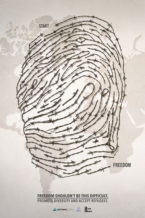 Refugee Poster, Refugees Art, Design Brief, The Young Ones, Design Campaign, Thumb Print, Gcse Art Sketchbook, Barb Wire, Thumb Prints