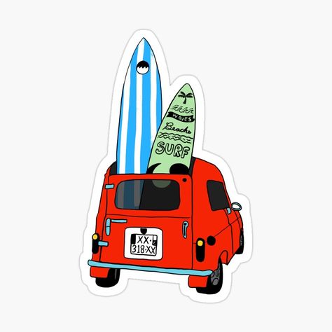 Surfboard and jeep sticker, summer vibes Surfboard Stickers, Car Summer, Jeep Stickers, In Summer, Surfboard, Summer Beach, Summer Vibes, Science Poster, Peace Gesture