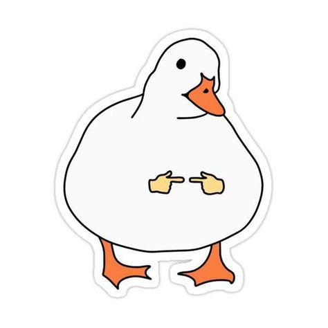 Tattoo Art Prints, Goose Funny, Goose Sticker, Art Nails Design, Arte Wallpaper, Weird Stickers, Bahasa China, Art Nail Designs, Deco Wallpaper