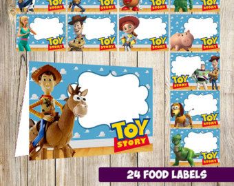 Toy Story Food, Toy Story Printables, Toy Story Crafts, Story Food, Toy Labels, Toy Story Baby, Theme Board, Printable Toys, Toy Story Theme