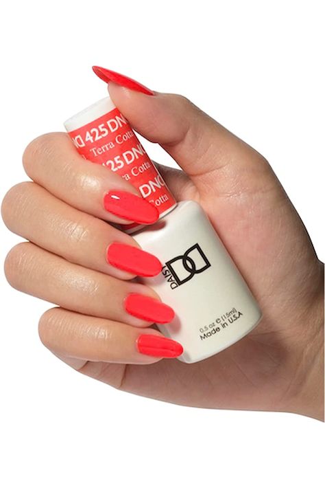 DND Gel Polish Set - 1 each of Orange Gel Polish and Orange Nail Polish, 425 Terra Cotta, 0.5 Fl Oz Dnd Shellac Colors, Dnd Gel Nail Polish, Kiara Sky Gel Polish, Opi Gel Nails, Shellac Colors, Cnd Nails, Orange Nail Polish, Band Nails, Dnd Gel Polish