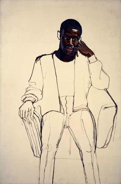 (Unfinished) James Hunter Black Draftee by Alice Neel (1965) Alice Neel, Work Pictures, Art Hub, Painting People, Whitney Museum, National Portrait Gallery, Nova York, Portrait Gallery, Rembrandt