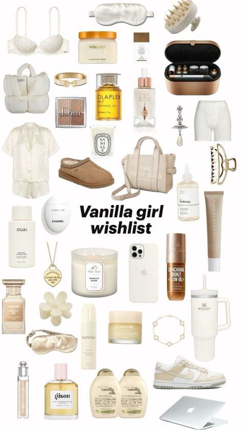 Vanilla Girl Christmas, Girl Christmas Wishlist, Vanilla Girl Wishlist, Girl Wishlist, Xmas List Ideas, Girly Gifts Ideas, Girly Christmas Gifts, Beauty Routine Checklist, Girly Christmas