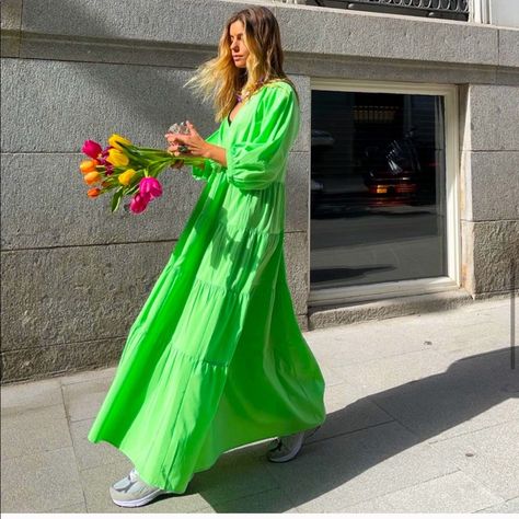 New With Tags Spring Dress Trends, Pretty Spring Dresses, Panelled Dress, Sheer Long Sleeve Dress, Layered Ruffle Dress, Lime Green Dress, Floral Print Dress Summer, Black Pleated Dress, Rock Dresses