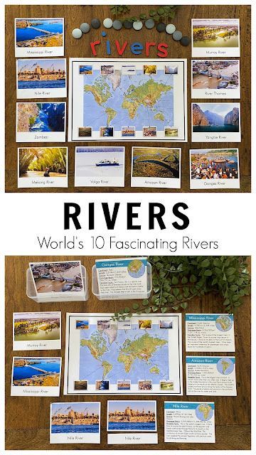 Rivers for Kids - Amazing Rivers of the World Major Rivers Of The World, Earth Science Activities, Egypt Culture, Paper Art Design, Earth Day Activities, Afterschool Activities, Kids Learning Activities, Picture Cards, Earth Science