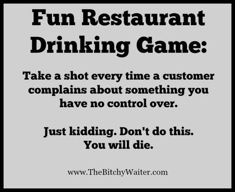 Server Life Humor, Server Quotes, Waitress Humor, Bartender Humor, Restaurant Memes, Bartender Quotes, Server Humor, Restaurant Humor, Server Memes