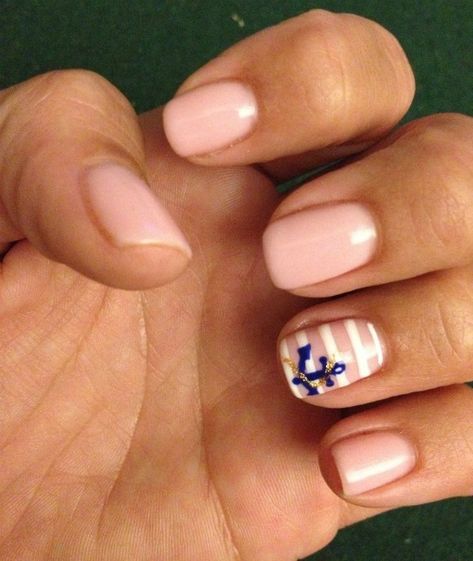 Beach Nail Designs Acrylic Coffin, Anchor Nail Art, Nail Art Bleu, Anchor Nails, Cruise Nails, Nautical Nails, Toe Polish, Tropical Nails, Short Acrylic