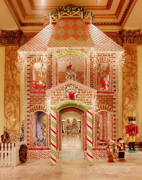 Fairmont Hotel & Resorts life-size gingerbread house Grotto Ideas, Christmas Grotto, Gingerbread Inspiration, Sugarplum Christmas, Christmas Outdoors, Gingerbread House Designs, Gingerbread House Cookies, Gingerbread Village, Fairmont Hotel