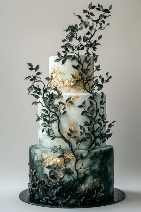 Wedding cake display. Fondant vine hand-painting embellished with gold leaf.

Ready to take your wedding cake from traditional to trendsetting? Welcome to the awe-inspiring art of watercolor wedding cakes — a delightful blend of creativity, delectable taste, and color that promises to add an unforgettable touch to your special day. This is not just about picking a cake anymore, it’s…

Read more: https://tastywed.com/generated-post-26-stunning-watercolor-wedding-cake-design-inspirations/ Literary Wedding Cake, Wedding Cakes Non Traditional, Nature Inspired Wedding Cakes, Twilight Inspired Wedding Cake, Dark Themed Wedding Cake, Wolf Wedding Cake, Watercolor Cake Design, Witch Wedding Cake, Dark Fantasy Wedding Cake