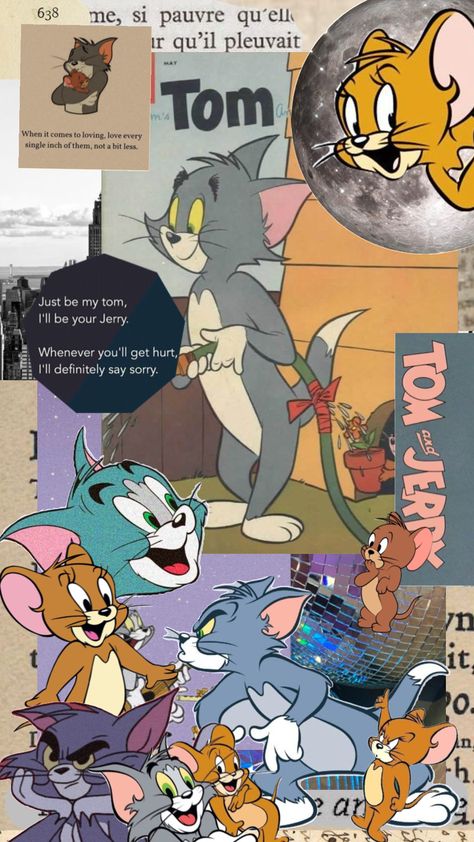 BFF 🐱🐀 Jerry Wallpaper, Tom And Jerry Photos, Disney Cars Wallpaper, Tom And Jerry Pictures, Tom And Jerry Wallpapers, Trippy Iphone Wallpaper, Cartoon Tiger, Tom And Jerry Cartoon, Tom Y Jerry