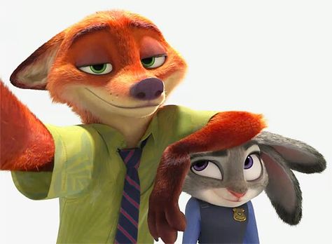 Zootropolis - Nick and Judy Zootopia Nick And Judy, Foto Disney, Nick And Judy, Nick Wilde, Disney Zootopia, 디즈니 캐릭터, Judy Hopps, Film D'animation, Pixar Movies