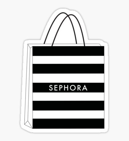 Sephora Bag, Makeup Stickers, Iphone Stickers, Preppy Stickers, Black And White Stickers, Cute Laptop Stickers, Bubble Stickers, Paper Doll Template, Tumblr Stickers