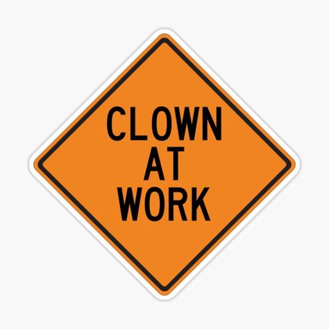 Clown License, Silly Stickers, Clown Sticker, Diy Room Ideas, Work Stickers, Patch Ideas, Clowning Around, Sticker Patches, Sticker Ideas