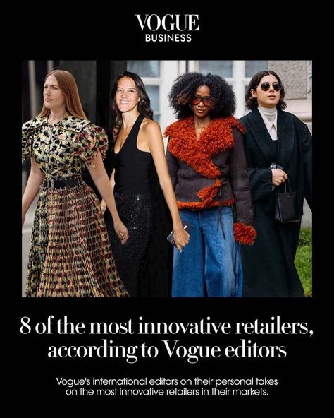 Community, curation, bricks and clicks — these are the dominant retail trends of our post-pandemic world. But which retailers around the globe have the most sass and flair? From India and Japan to the UK and US, #VogueBusiness asked #Vogue’s international editors for their personal takes on the most innovative retailers in their markets. Tap the link in bio to discover the editors top picks. Vogue Business, Retail Trends, Instagram Community, Girls Things, Anna Wintour, The Uk, Link In Bio, Tap, The Globe