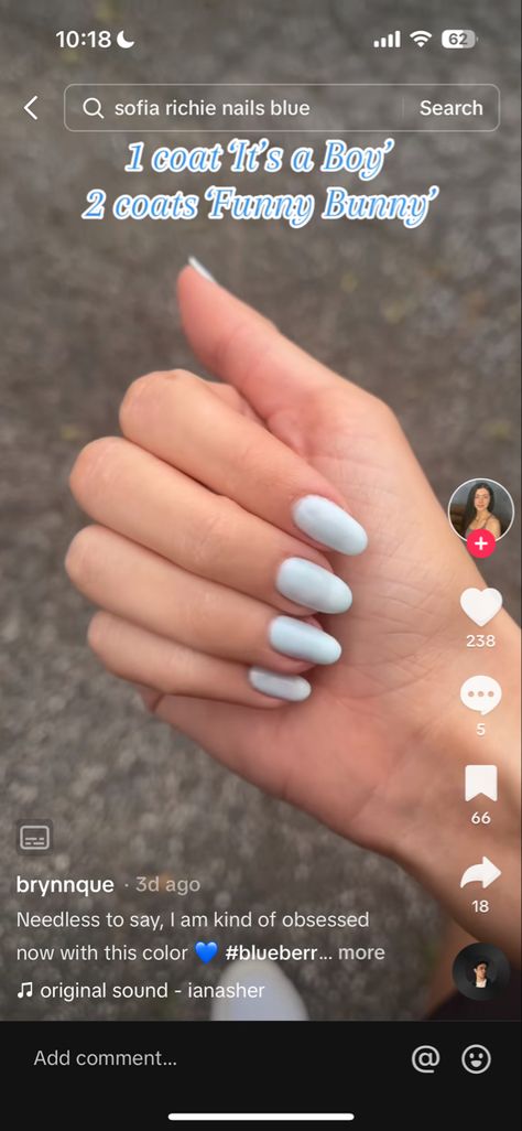 Sofia Richie Nails, Mani Designs, Nails Blue, Sofia Richie, Blue Nails, Sofia, Nails, 10 Things, Blue