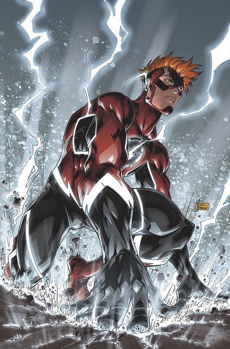 Flash Dc Comics, Flash Comics, Dc Comics Wallpaper, Wally West, Kid Flash, Arte Dc Comics, Dc Comics Artwork, Superhero Wallpaper, Dc Comics Characters