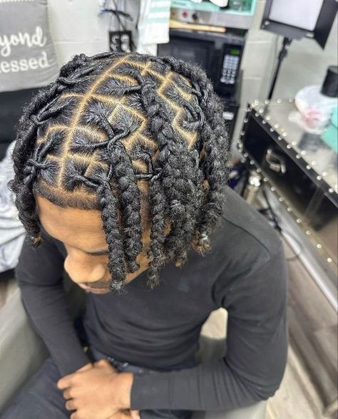 3 Strand Twists: How to Style this Gorgeous Look Men Retwist, Mens Dreadlocks, Dread Updos, Locs Dyed, Hairstyle Locs, Women Dreads, Hair Twist Curls, Hairstyles Dreads, Men Dreads