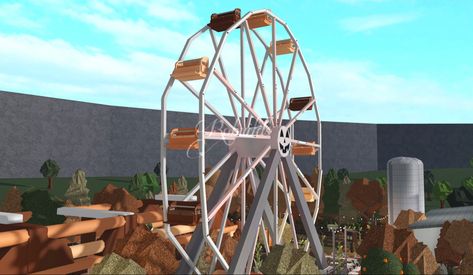 Bloxburg Ferris Wheel, Bloxburg Festival Layout, Bloxburg Halloween Carnival, Bloxburg Festival, Bloxburg Carnival, Town Bloxburg, Bloxburg Autumn, Autumn Carnival, Bloxburg Halloween