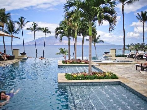 4 Seasons Maui, Hotel Pool Design, Four Seasons Maui, Wailea Maui, Cayman Island, Pool Picture, Four Seasons Resort, Island House, Hotel Pool