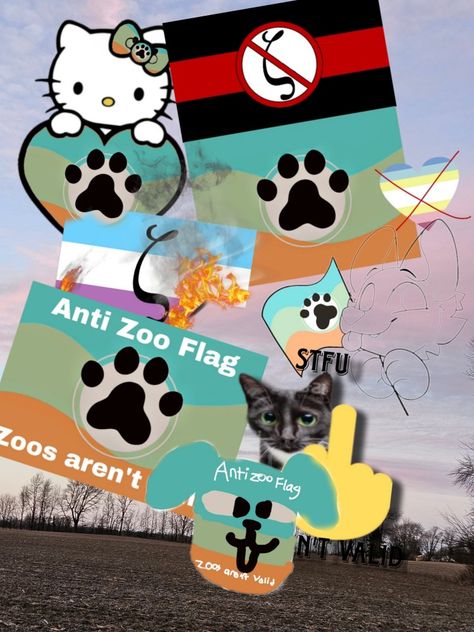 Anti Zoo Flag, Anti Therian, Zoo Flag, Fox Therian, Random Things, Gingerbread, Ukraine, Paper Bag, Fox