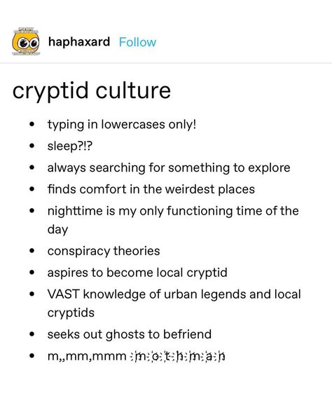 Goblincore Playlist, Goblincore Images, Cryptidcore Quotes, Cryptidcore Aesthetic, Goblincore Memes Funny, Funny Cryptid Memes, Chaotic Academia, Text Posts, Tumblr Posts