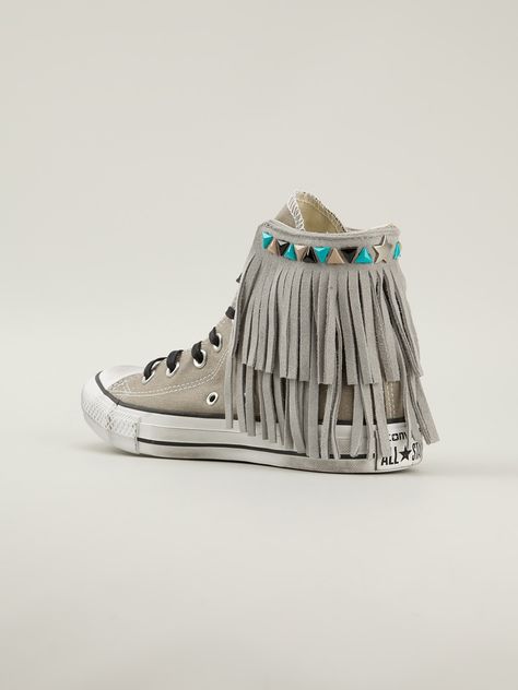 Fringe Sneakers, Demonia Boots, Rainbow Shoes, Converse Sneakers, Hi Top, Diy Shoes, Painted Shoes, Flat Boots, Casual Flats