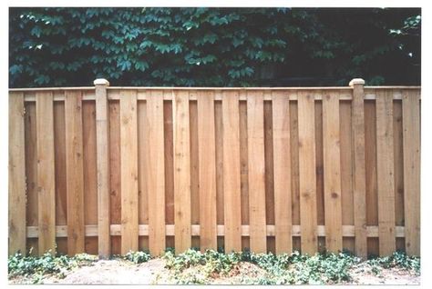 Shadowbox Fence, Shadow Box Fence, Garden Gate Design, Wood Privacy Fence, Wood Fence Design, Privacy Fence Designs, Pallet Fence, Fence Styles, Cedar Fence