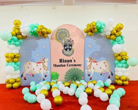 23/05/ Mundan ceremony ✨ Decoration ✨😍 Krishna theme 💙💙 Venue = makronia DM = @rahul_t.p.p #thepartyplanner #mundanceremony #sagarmp15 #sagarmp #sagarmp15😎 #mp #mp15 Mundan Ceremony Decoration, Mundan Ceremony, Decoration Event, Stage Decoration, Birthday Balloon Decorations, New Years Eve Decorations, Stage Decorations, Event Services, Ceremony Decorations