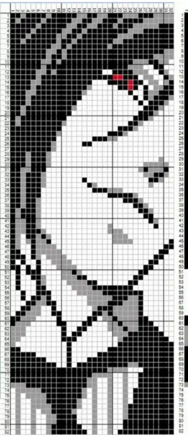 Pixel Art Anime Black White, Anime Pixel Art Grid Black And White, Black And White Pixel Art Grid, Black And White Alpha Pattern, Pixel Art Black And White, Black And White Pixel Art, Anime Blanket, Pixel Grid, Art Pfp