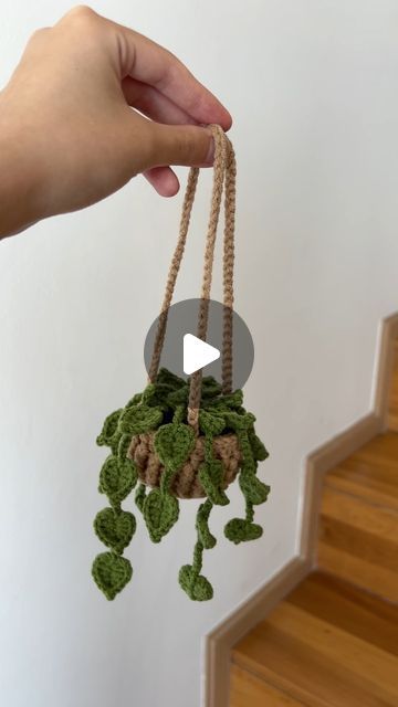 Lily's Lyric on Instagram: "🌿 Crochet tiny pothos 🌿 #crochetplant #houseplant #homedecor" Crochet Pothos Pattern Free, Crochet Pothos, Pothos Crochet, Pothos Wall, Crochet Jade Plant, Tiny Crochet Hanging Plant Pattern, Mini Hanging Plant Crochet Pattern, Crochet Tiny, Crochet Plant