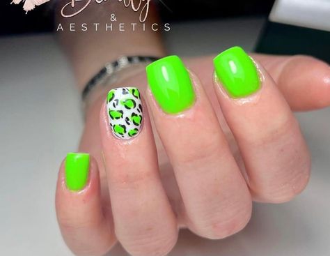 Cheetah Print Nails, Print Nails, Ww Recipes, Coffin Nails, Cheetah Print, Nail Design, Summer Nails, Lime Green, Nail Art Designs