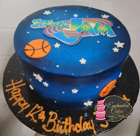 Space Jam Smash Cake, Space Jam Birthday Party Cake, Wife Meals, Space Jam Cake, Space Jam Birthday, Space Jam Theme, Transformers Birthday Parties, Jam Cake, Bday Dinner