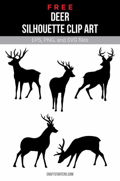 Free Printable Deer Pictures, Deer Silhouette Svg Free, Printable Deer Silhouette Free, Deer Silhouette Svg, Printable Silhouettes Free, Free Deer Svg Files For Cricut, Deer Printables Free, Deer Stencil Printable Free Pattern, Animal Svg Files Free