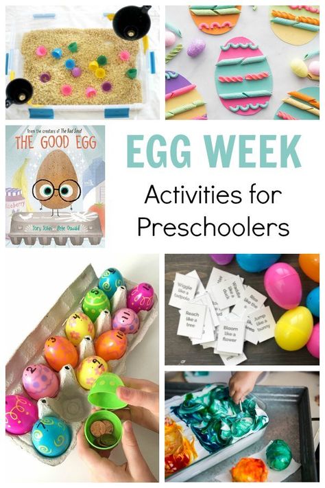 A week of fun and creative egg activities for your preschoolers and toddlers this Easter. A 5 Day planned to go with the book The Good Egg. Easter Activities For Preschoolers, Fun Easter Activities, Easter Egg Activities, Easter Activities For Preschool, Easter Lessons, Easter Preschool, Easter Activities For Kids, Activities For Preschoolers, Activities For Preschool