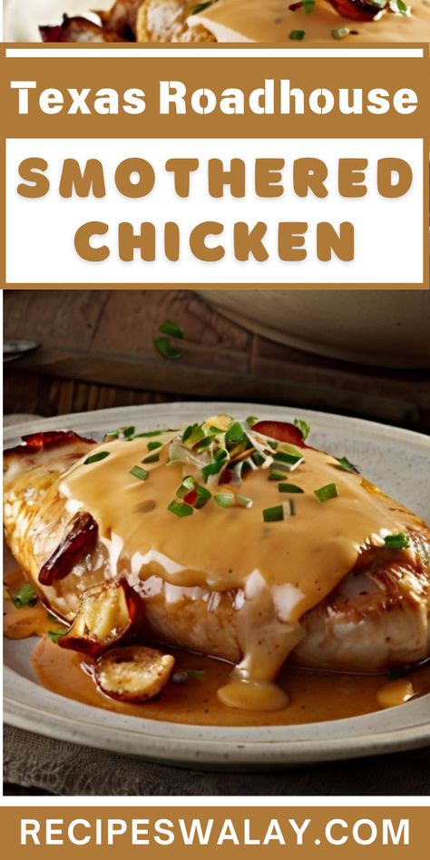 If you’re craving comfort food that packs a flavorful punch, the Texas Roadhouse Smothered Chicken recipe is your go-to dish. Texas Roadhouse Smothered Chicken, Smothered Chicken Recipe, Smothered Chicken Recipes, Popular Side Dishes, Smothered Chicken, Texas Roadhouse, Copycat Restaurant Recipes, Paneer Recipes, Cheese Topping