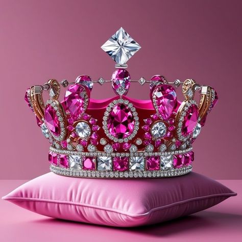 Pink aesthetic crown