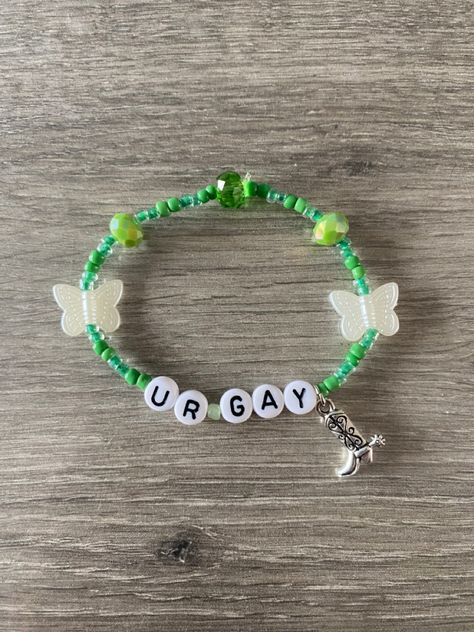 Clay Beads Eras Tour Bracelets, Eras Bracelets Ideas, Ur Gay, Eras Bracelets, Pearl Crafts, Bracelet Inspo, Bracelets Ideas, Friendship Bracelets With Beads, Friendship Bracelets Designs