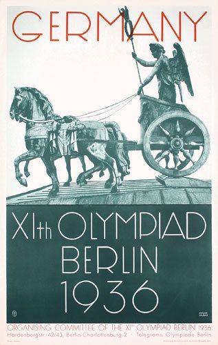 Germany - XIth Olympiad - Berlin - 1936 - 1936 Olympics, Berlin Olympics, Ww2 Propaganda Posters, Multi-sport Event, Jesse Owens, Classic Films Posters, The Olympic Games, Summer Games, Winter Games