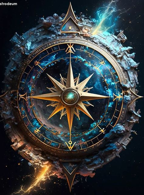 Magic Compass Art, Steampunk Digital Art, Compass Design Art, Steampunk Wallpaper, Compass Art, Image Moto, Digital Art Photography, Clock Wallpaper, Abstract Art Wallpaper