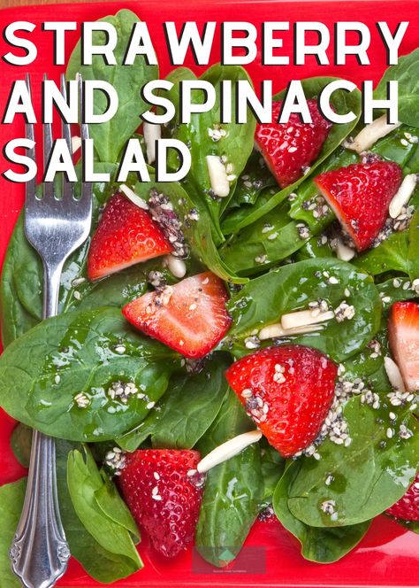 Spinach And Strawberry Salad, Spinach Salad Dressing, Strawberry Salad Recipe, Easy Cucumber Salad, Easy Salad Dressing Recipes, 2024 Eclipse, Poppyseed Dressing, Berry Recipes, Easy Salad Dressing