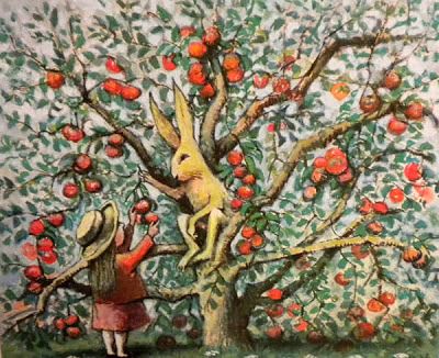 Vintage Prints from Art Kandy for child's room or nursery #home decor Maurice Sendak Illustrations, Maurice Sendak, Year Of The Rabbit, Children's Picture Books, Children's Literature, Vintage Children's Books, Art And Illustration, Apple Tree, Childrens Illustrations