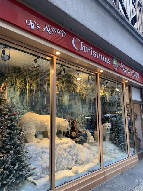 Nyc Christmas Shopping, Window Shopping Aesthetic, Window Display Christmas, Aesthetic Window, Snowy Window, Christmas Sleepover, Christmas Nyc, Tessa Bailey, Future Board